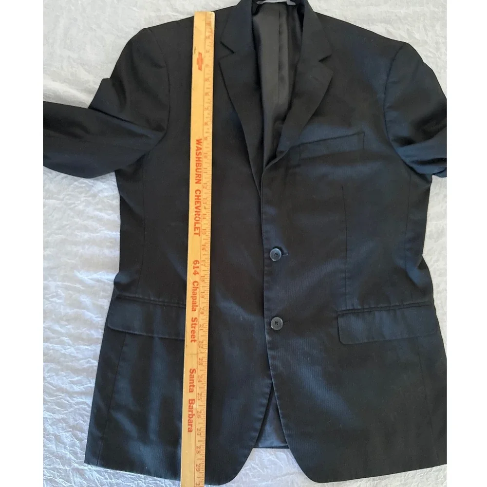Perry Ellis Portfolio Blazer Sport Coat Two Button‎ Black Career Size Men's 42R